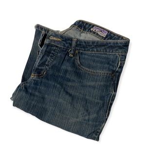 Retro Volcom Vintage Wide Flare Leg Denim Jeans | Women’s Size 7
